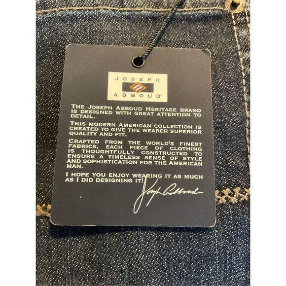 JOSEPH ABBOUD NWT Men’s Jeans 40x32 - Picture 8 of 10